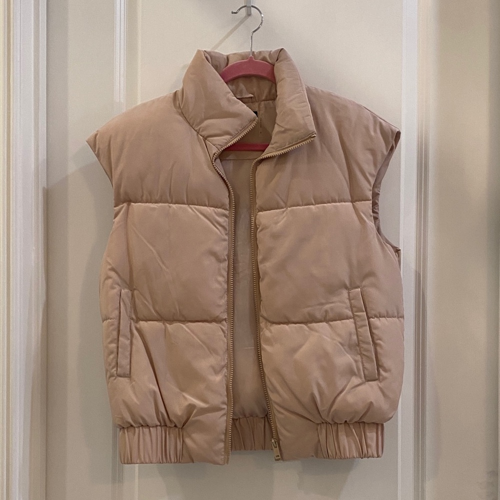 Love Token Tan Puffer Vest